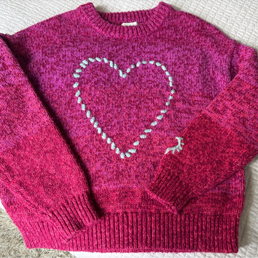 Sundance Pink “Secret Longings” Heart Sweater - Picture 3 of 8